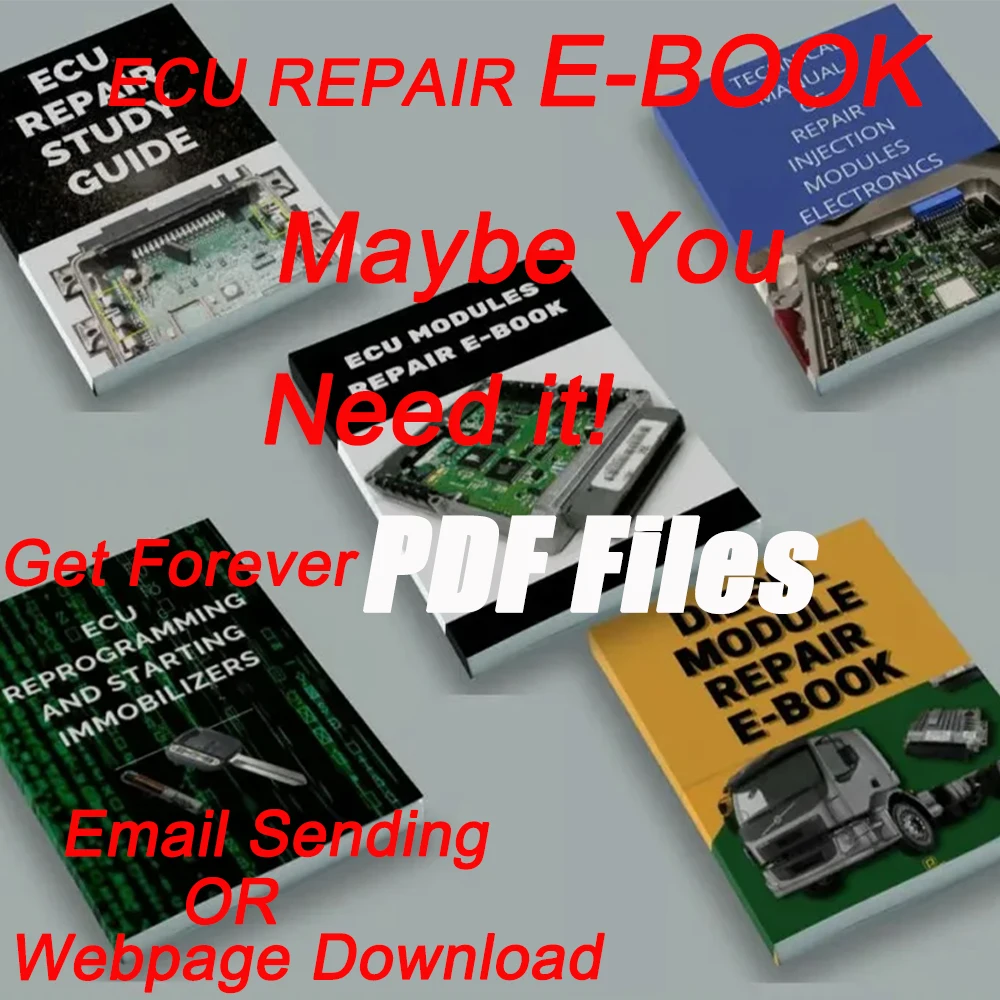 5 Pcs ECU Repair Manual E Books Repair moduli di iniezione Diesel Electronics Study Guide strumenti diagnostici per camion per auto per officina