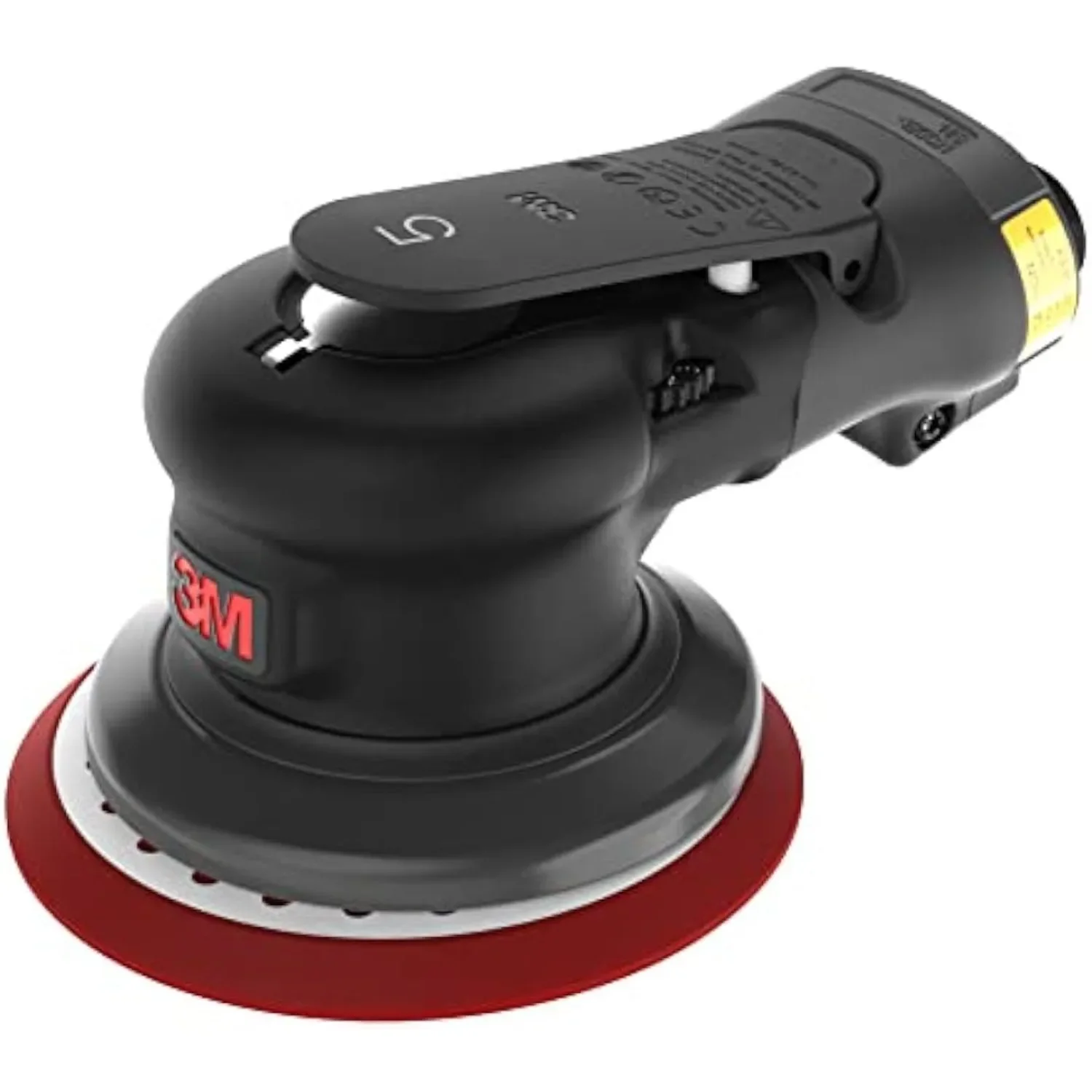 Pneumatic Sander - Xtract ROS 88937, 5 in, Non-Vacuum, 3/16 in Orbit,12000 RPM, 209W Motor, 3 Speed Settings w/ Thumb Control