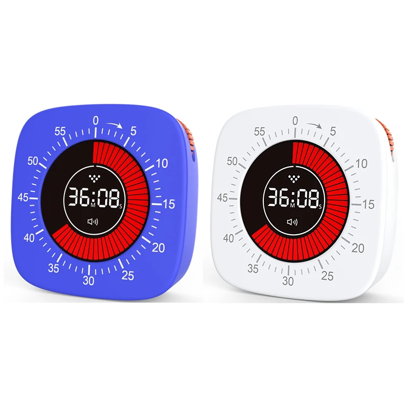 Visual Timer For Kids,Digital Timer With 60-Minute Countdown, Silent Timer For Desk Timer Clock For Studying, Teaching