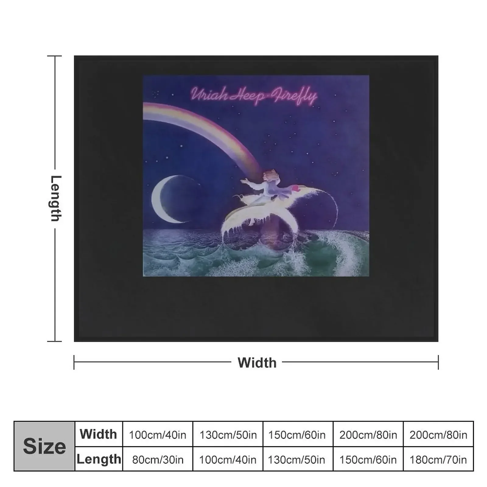 Uriah Heep - Firefly Classic T-Shirt Throw Blanket For Baby Retros Blankets