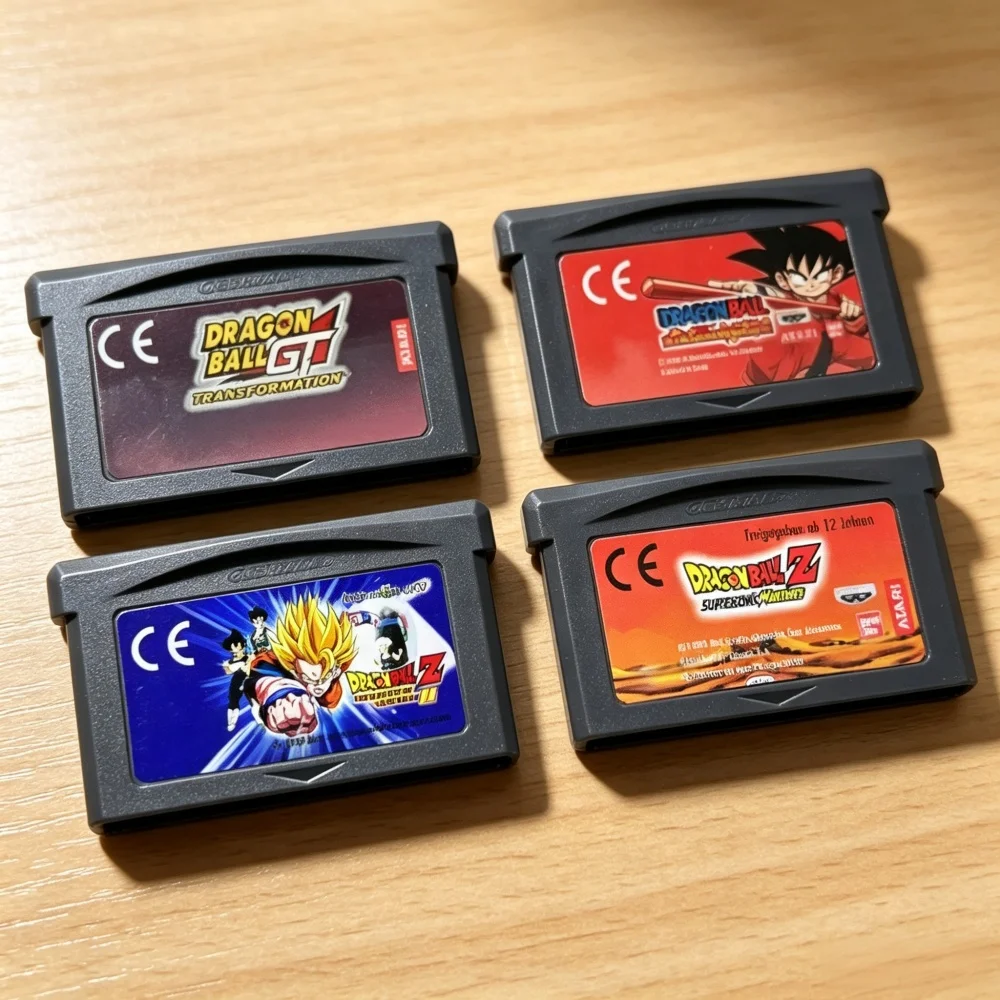 9 verschiedene Dragon Ball GBA-Spielmodule, 32-Bit-Videospielkonsolen-Kartenserie, Advanced Adventure, Supersonic Warriors, Buu's Fury – Detail 3