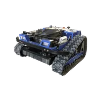 Custom remote control self-propelled four wheel drive crawler lawn mower for orchard home garden mowing  grass trimmer