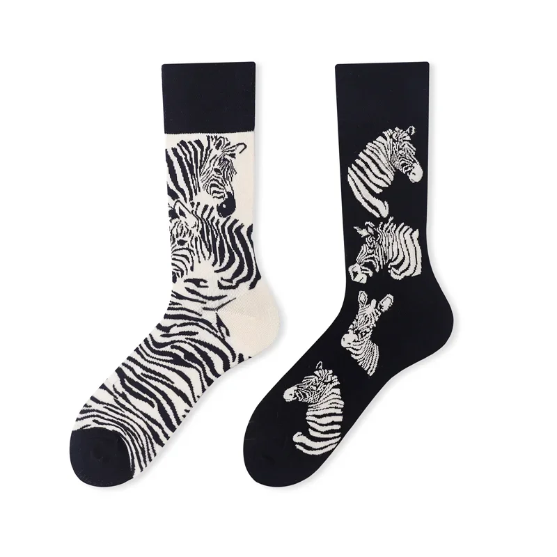 3 Pairs Funny Animals Women Socks Combed Cotton Warm Unisex Socks Winter Casual Fashion Ladies Cute Sock Daily Tide Comfortable