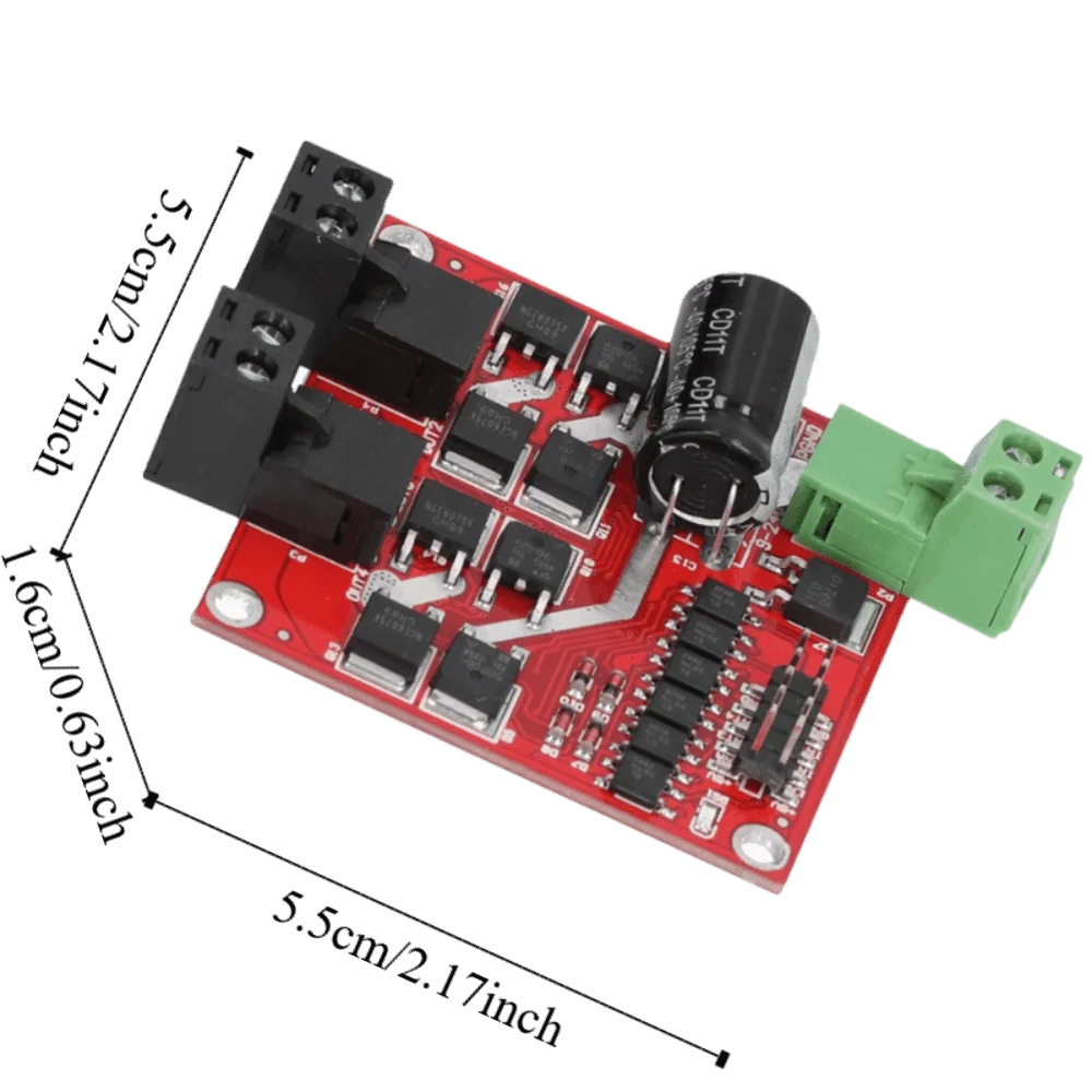 7A/160W DC Motor Driver Module 2‑Channel 6.5V-27V PWM DC Motor Driver Module L298 High Power H‑Bridge Driver Module