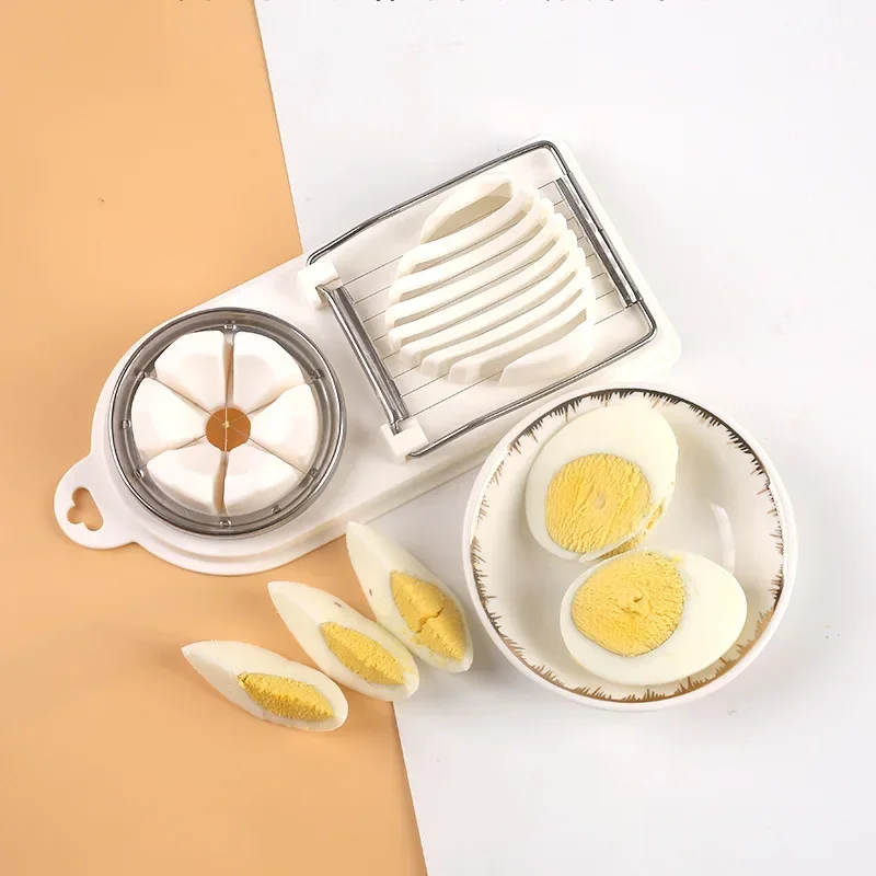 

Stainless Steel Wire Egg Slicer Kitchen Egg Slicers Cutter Multipurpose Stainless Steel Wires Petal Shape Egg Cutte