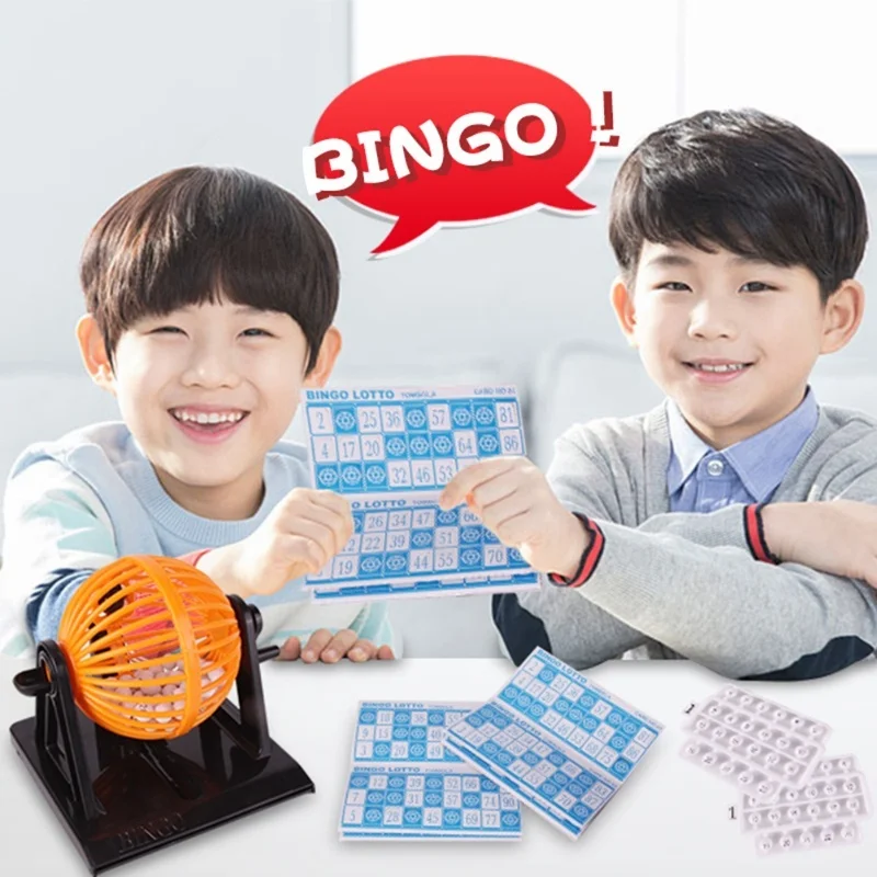 

Игровой набор «Бинго», традиционная семейная вечеринка, игра в комплект входит круглая клетка, 90 цифровых шариков, 12 карточек, семейная игра
