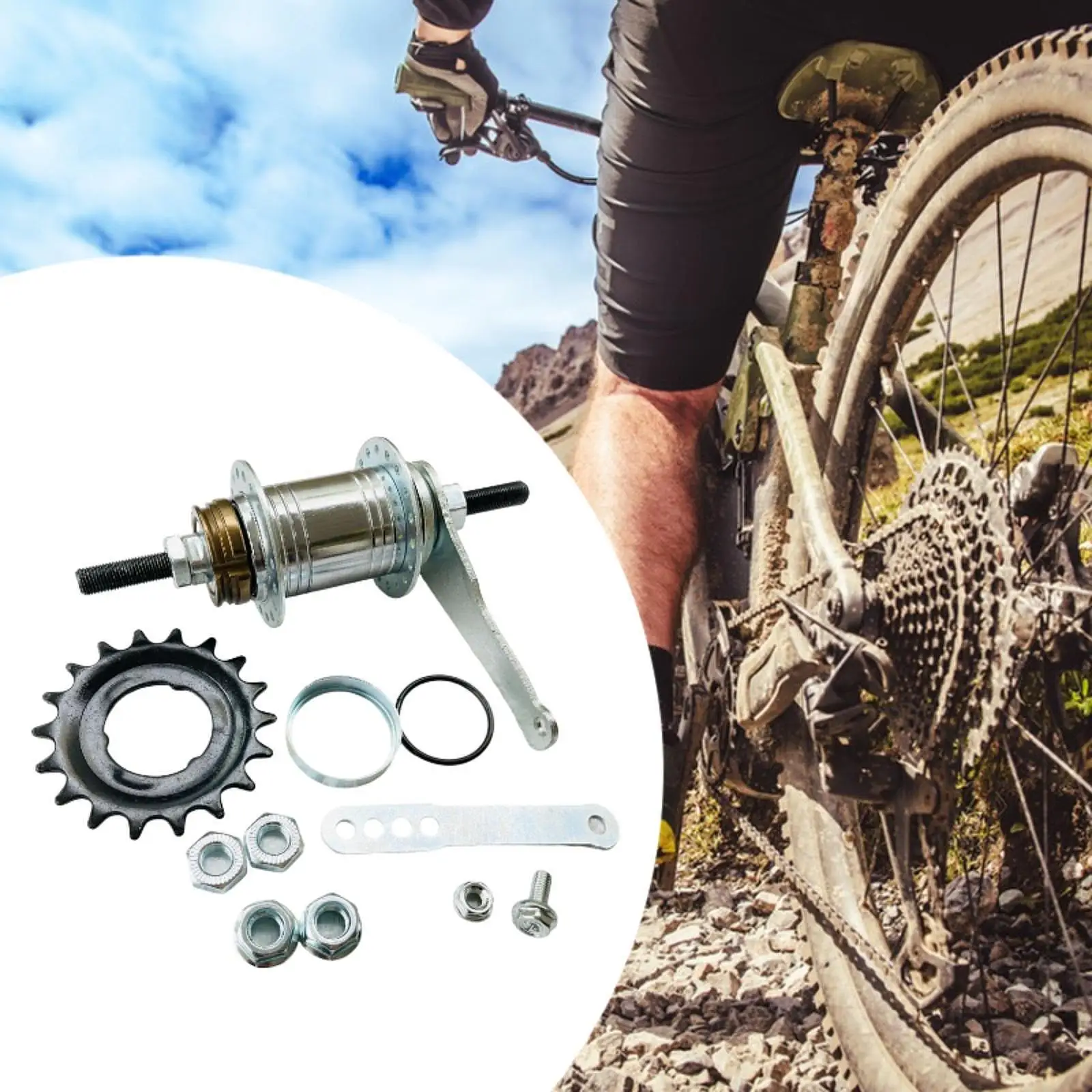 

Bicycle Hub Conversion Kit Versatile Easy to Use Bike Trike Hub Conversion Set