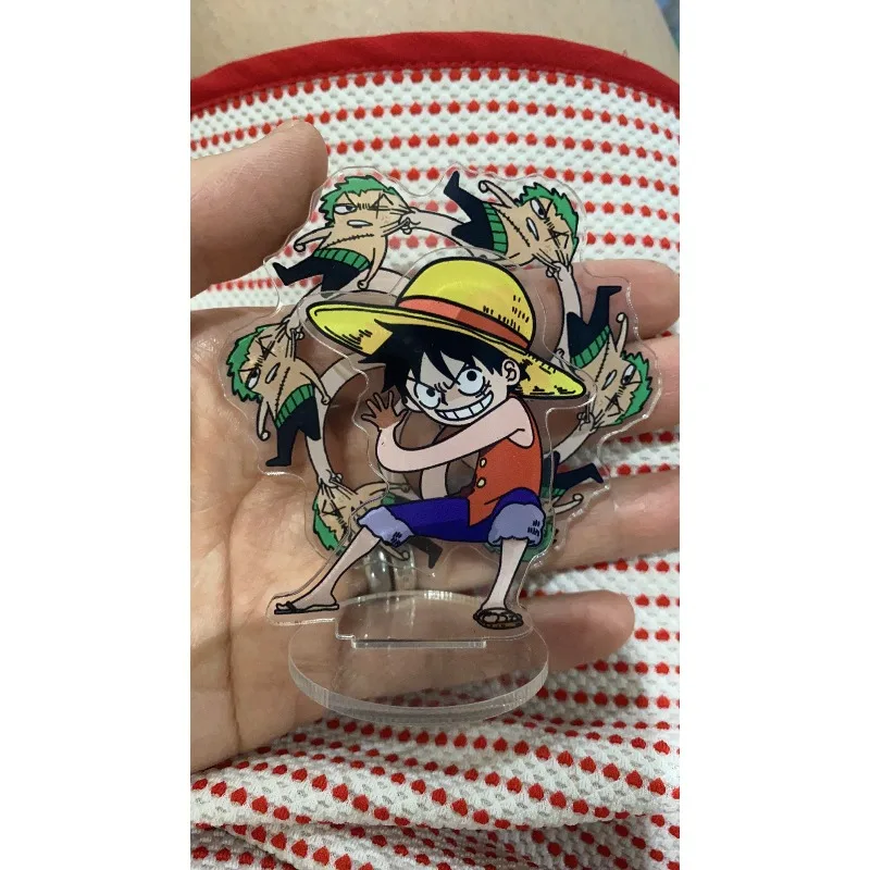 One Piece Monkey D Luffy cartoon cute DIY acrylic stand personality rotatable abstract ornament card anime peripheral wholesale view 3