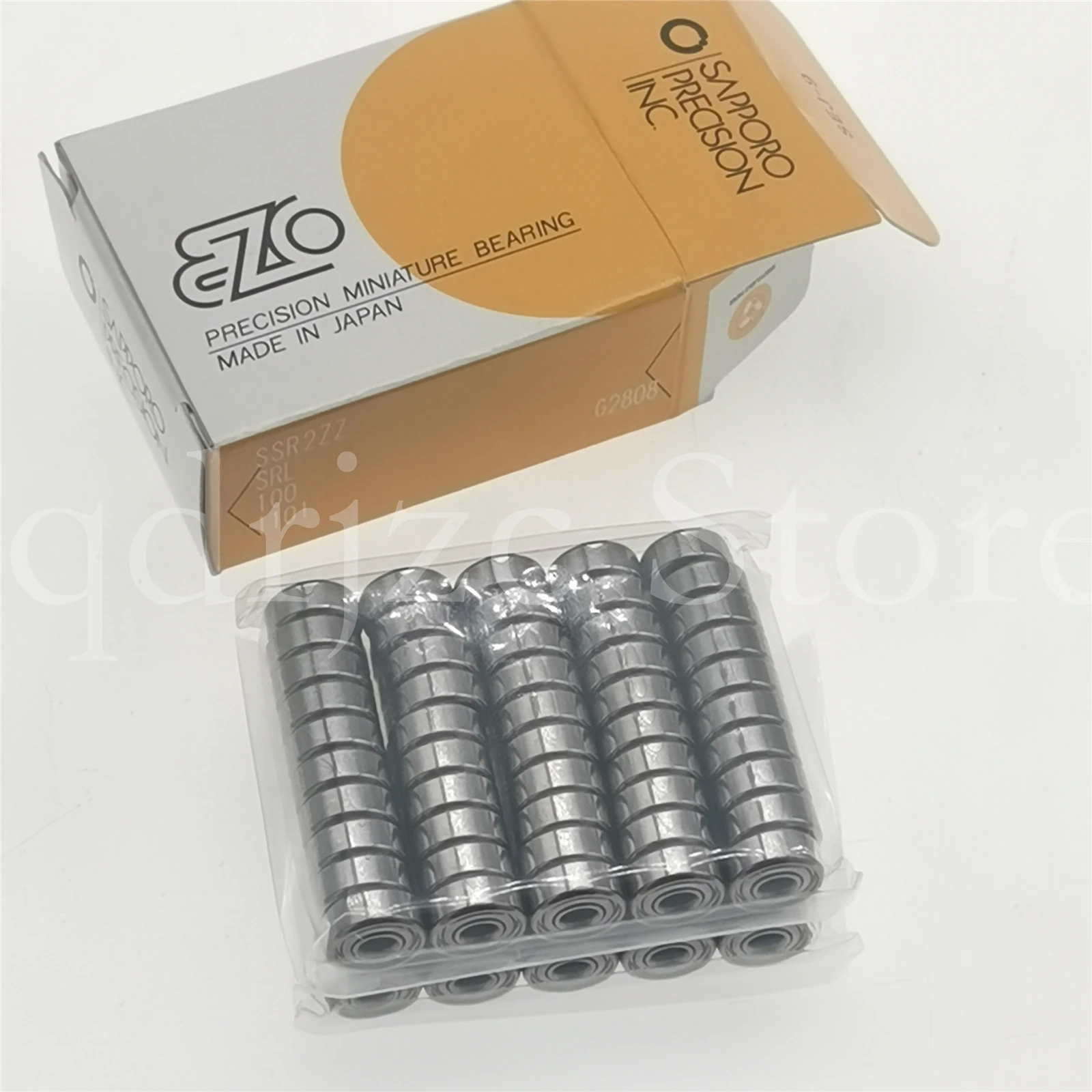 (10 pcs)  EZO stainless steel miniature bearing SSR2ZZ = R2HZZ DDR-2ZZ 3.175mm X 9.525mm X 3.967mm