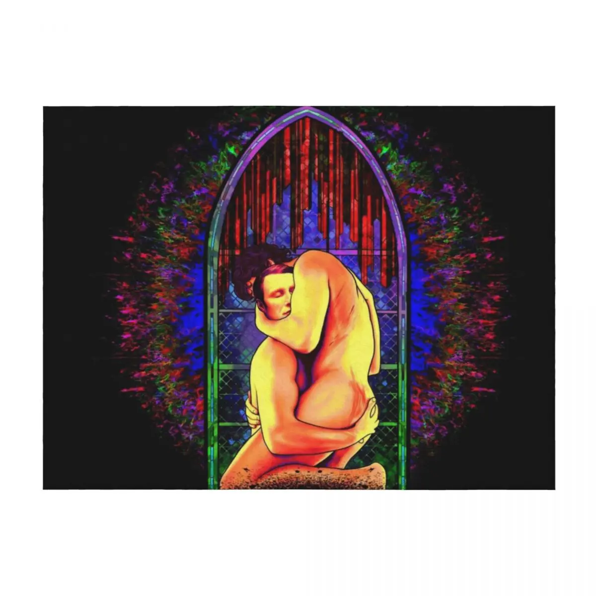 

HANNIBAL: Sweet Surrender (Trippy Blacklight Edition!) Throw Blanket funny gift Comforter Cute Plaid Extra Large Throw Blankets