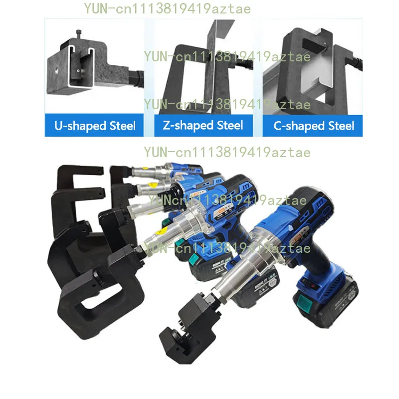 New LX-20080 Hydraulic Punching Machine 200mm Throat Depth For Angle Iron Channel Steel