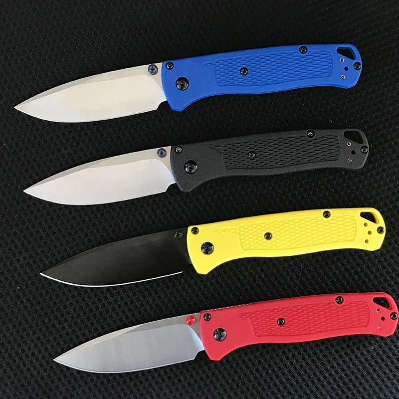 

Outdoor BM 535 Bugout Folding Knife Multiple Color Handle Outdoor Camping Safety Defense Portable Pocket Knives EDC Tool