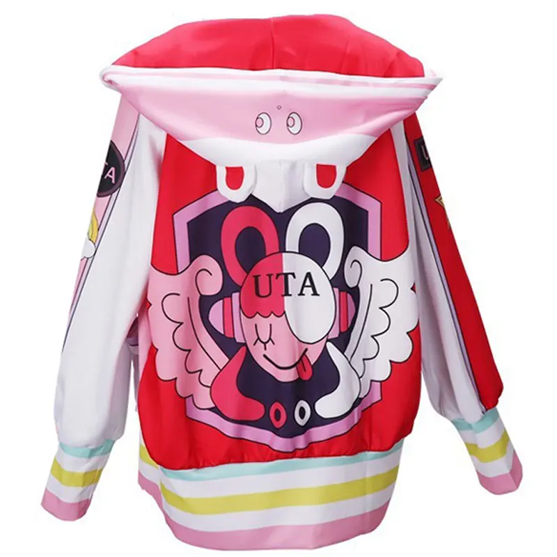 Anime Uta Cosplay Costume pour Bol et Femmes, Robe Colorée, Veste, Perruque, Halloween, Rave Party, Trempé