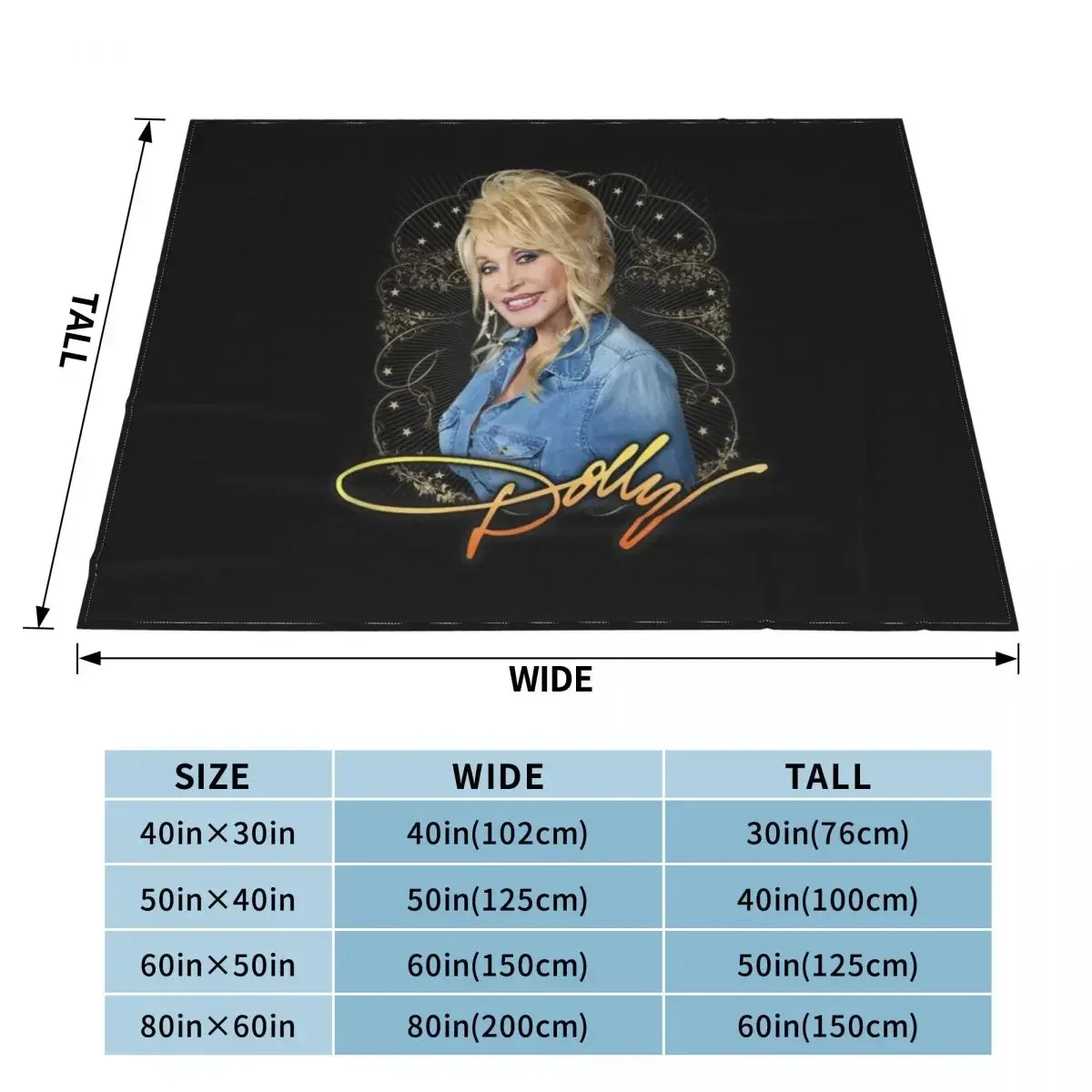 Dolly Parton Vintage Relaxed Fit Throw Blanket Blankets For Sofas Loose Furry Blankets blankets for beds  throw blanket