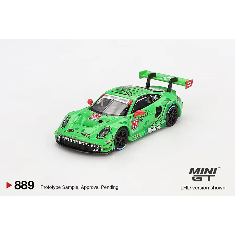 PreSale MINIGT 889 1:64 992 GT3R #77 Tyrannosaurus Diecast Model Collection Toys