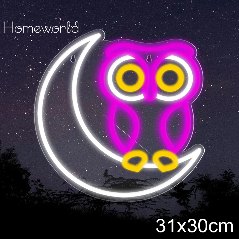 

Goose Led Neon Sign For Owl Moon Wall Neon Night Lights For Bedroom Décor Kids Birthday Gifts Pet Shop Dimmable Light