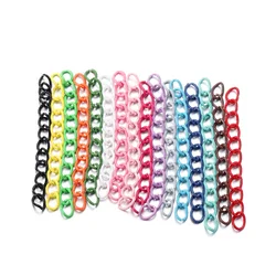 30-100pcs/lot 5 cm Colourful Necklace Extension Chain Bulk Bracelet Extended Chain Tail Extender For DIY Jewelry Making Supplies