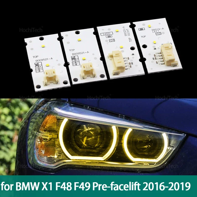 

Желтый свет ангельских глаз для X1 F48 F49 Pre-facelift 2016-2019 ксеноновые фары дневные ходовые огни 63117428789 63117428791