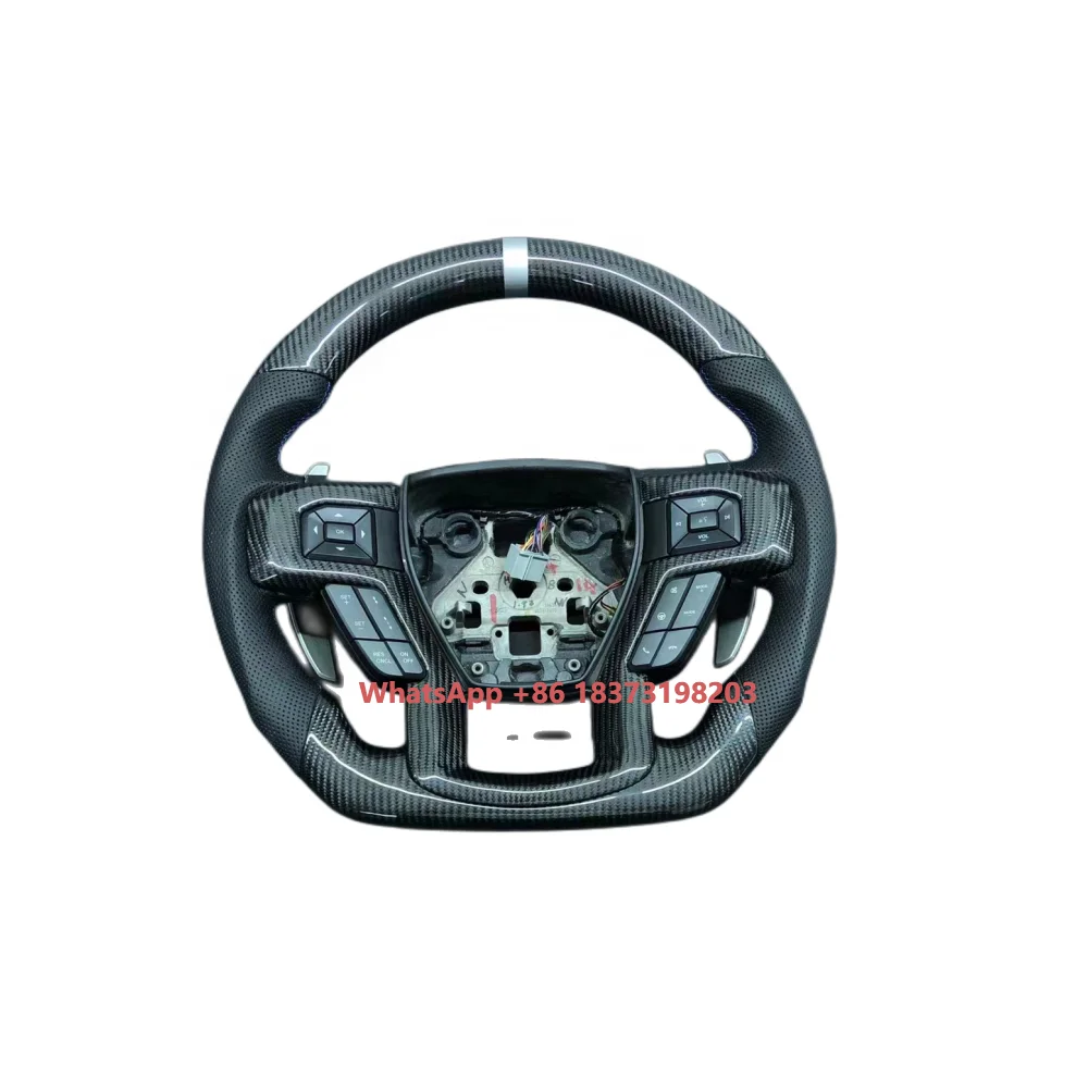

Customized Carbon Fiber Steering Wheel Suitable for F150 Ranger Raptor F150 Real Carbon Fiber Steering Wheels