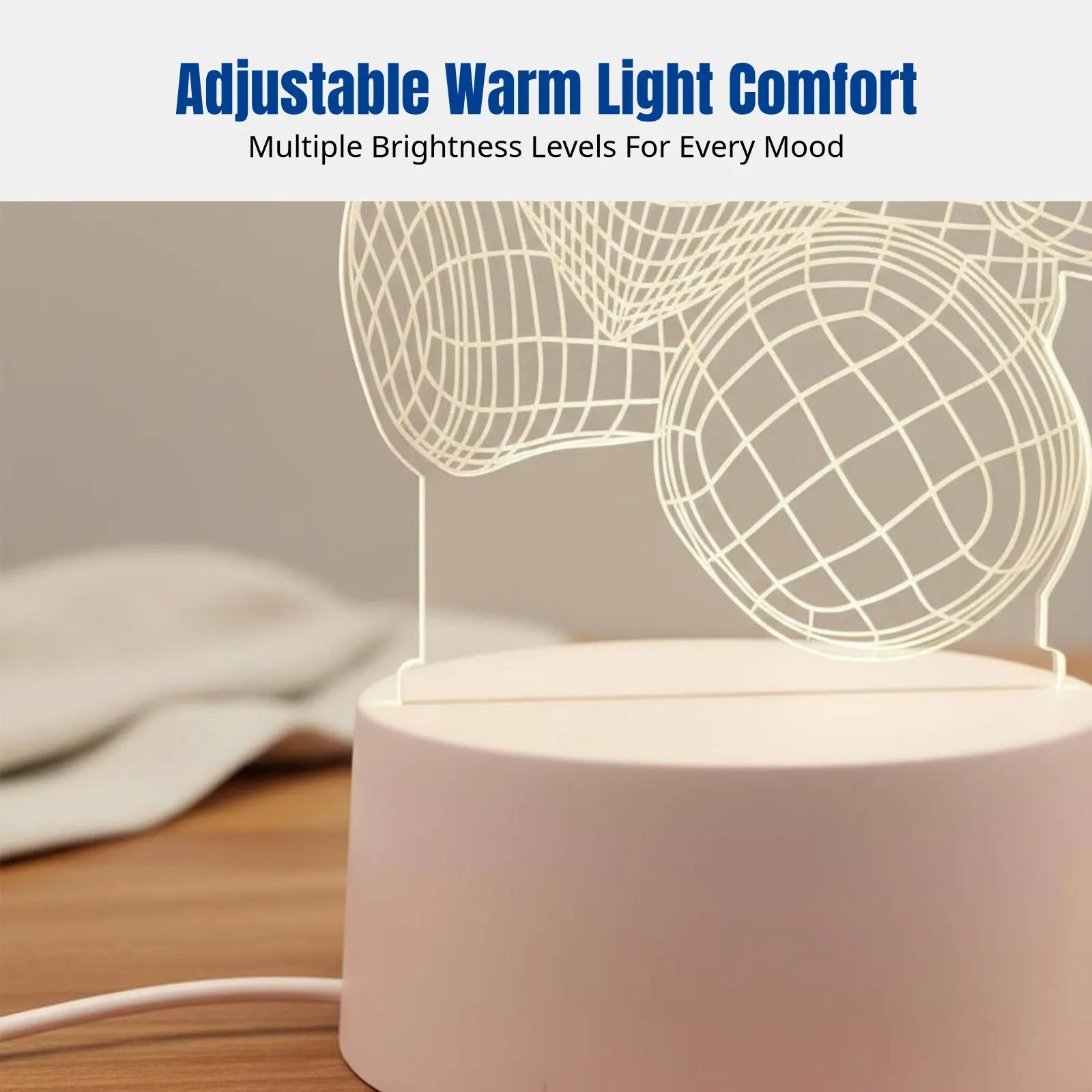 

Cartoon 3D Night Light, Heart-Shaped LED, Plug-in Powered, Creative Animal Design, Perfect for Bedroom, Gift Box Included