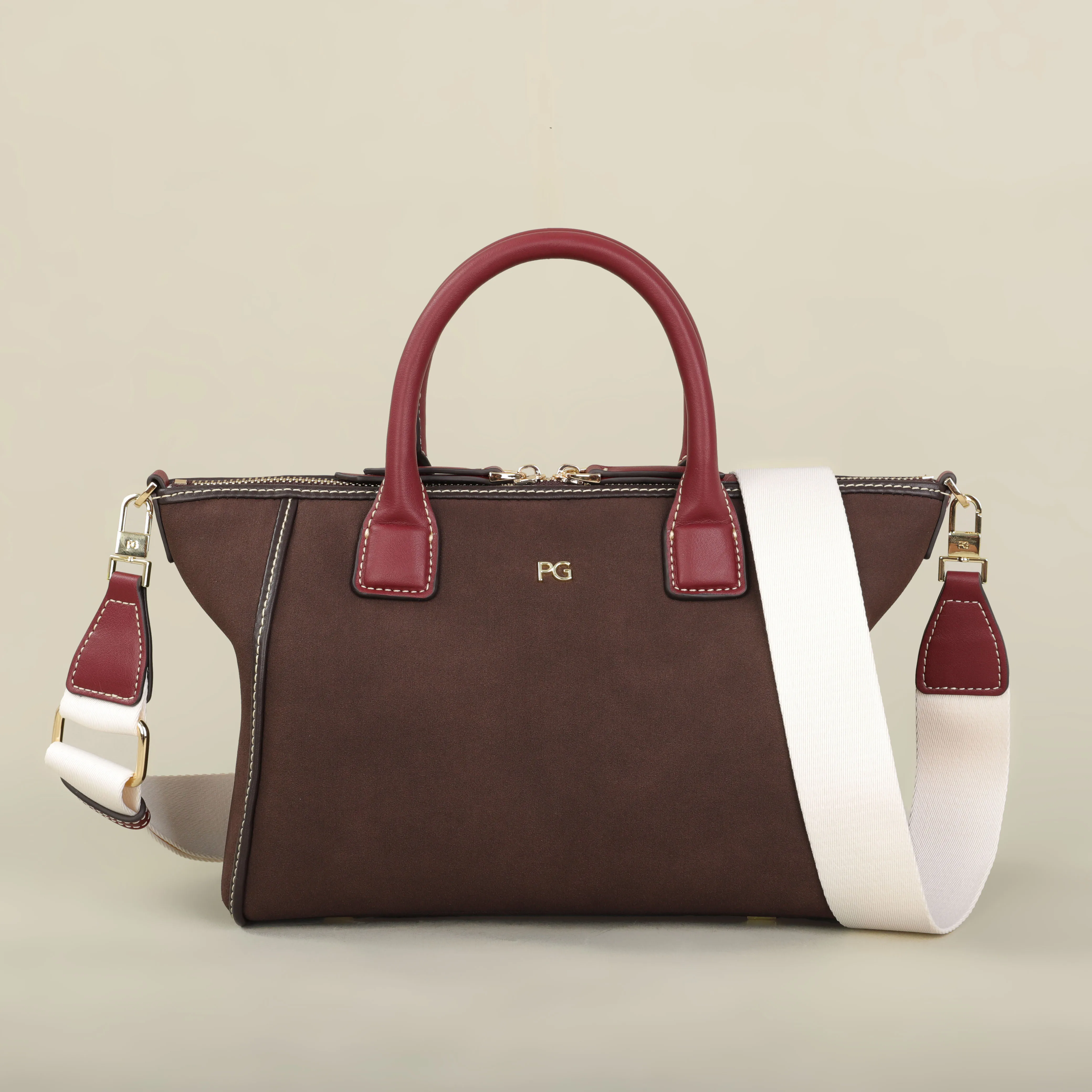 PG Damen Luxus-Tragetasche, Große Kapazität, Schulterhandtasche, Modisches Designer-Design, Casual, Hochwertig, Minimalistisch, Elegante Tasche – Detail 6