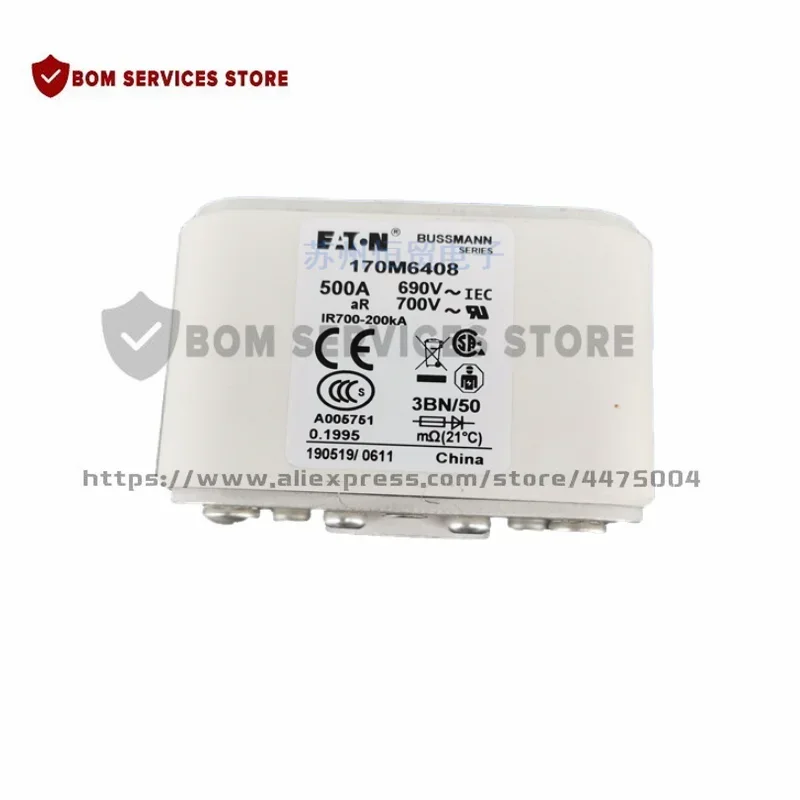 170M6408 170M6409 170M6410 170M641   170M 6410 FUSE SQUARE 630A 690A 700VAC RECT 170 M6410 3BN/50 38N/50 AR UC