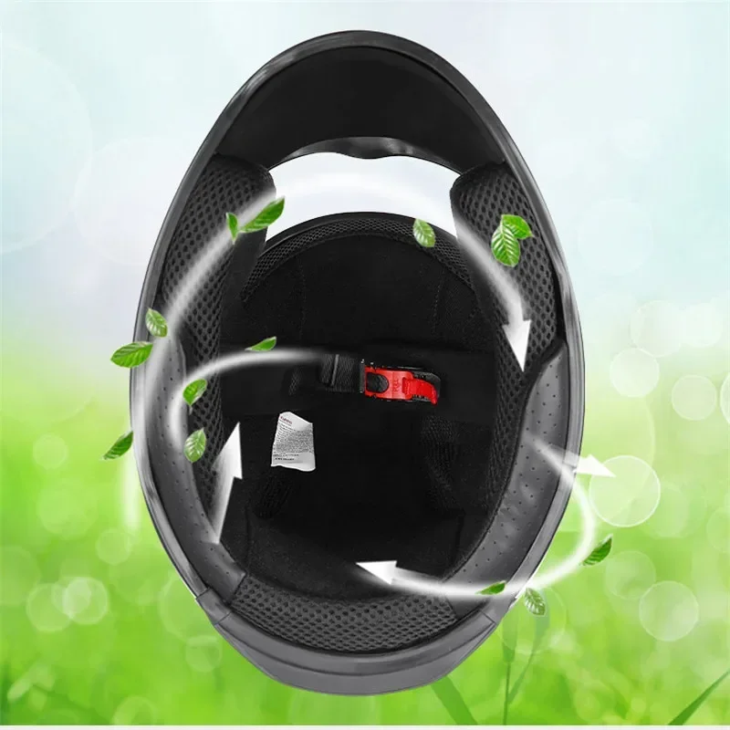 Matte Black Full Face Motorbike Helmet Motocross Motorcycle Accessories ATV Casco Para Casque Moto Safety Gear for Racing