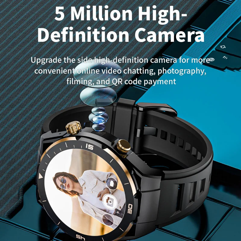 4G Net SIM Card Android Smart Watch 5MP HD كاميرا مكالمة فيديو GPS Wifi Bluetooth Smartwatch دعم Google Play تحميل التطبيق