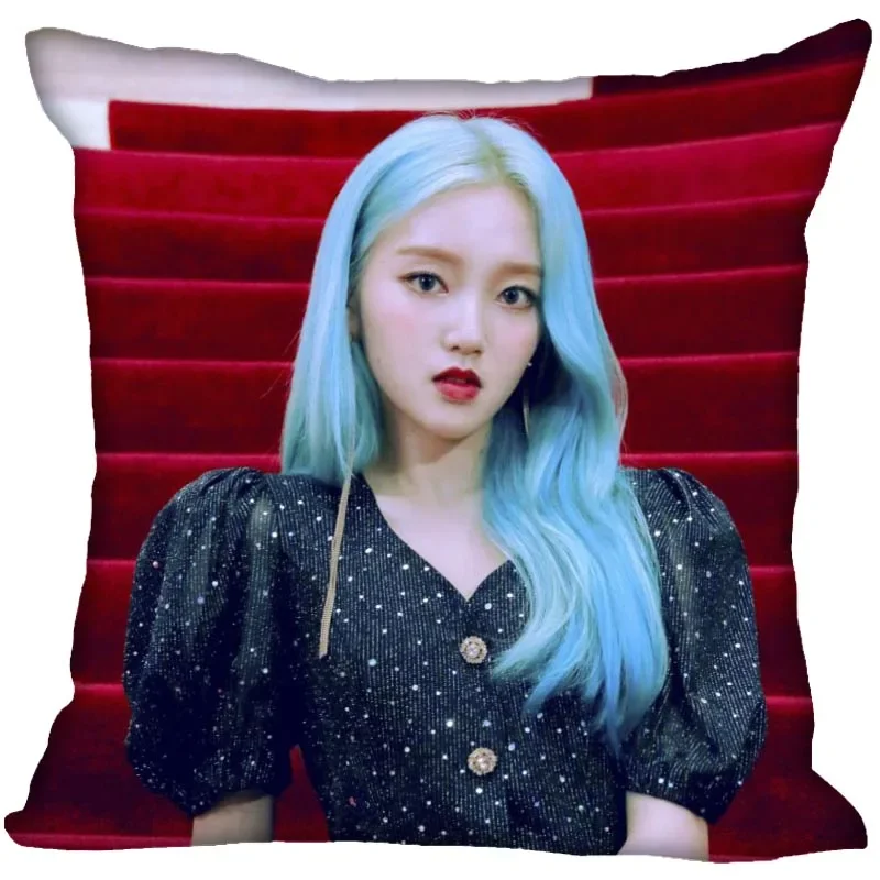 45x45cm LOONA KPOP Polyester Cushion Cover Children's Room Decoration Pillow Case Living Room Chair Sofa Home Decoration 1007