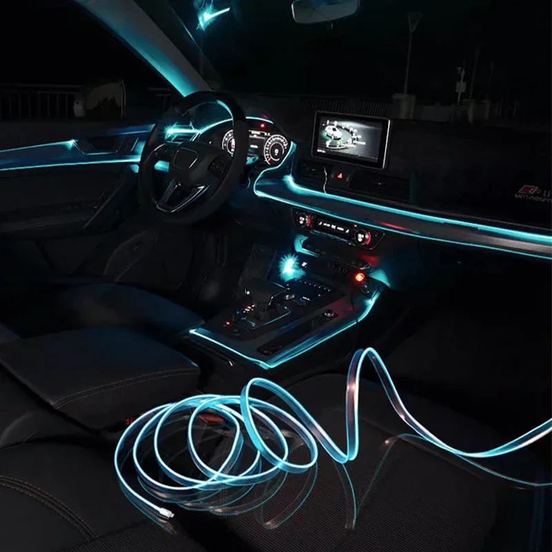For Mazda 3 6 Car Cold Light Line USB LED CX5 2 CX3 CX9 MX5 RX8 Axela Demio Atenza MS GJI GH BK MP CX30 CX7 MX3 BM Accessories