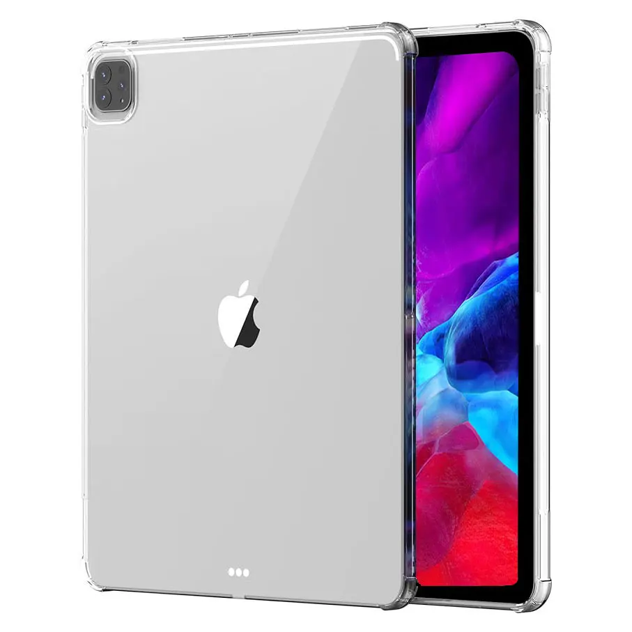 Tablet Case For Apple iPad Pro 12.9 2020 4th A2069 A2232 A2233 A2229 Four Corners Thickenend Airbag Cover Transparent Anti-Drop