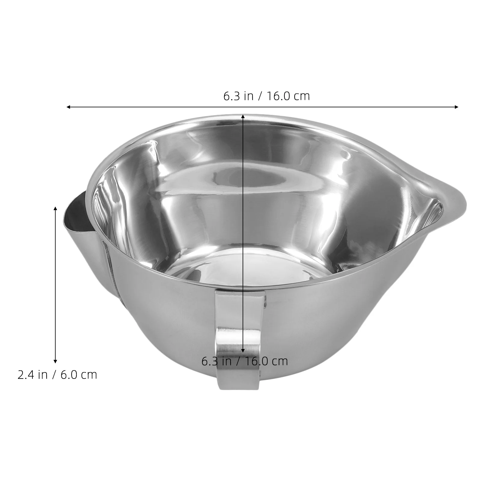 Edelstahl-Fettölfilterschale, 500 ml, Größe L, Küchenölabscheider, Suppe, Fettabscheider, Sieb, Bechergriff