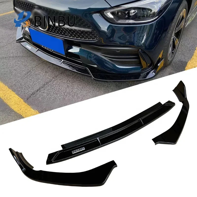 

Body Kit FOR Mercedes Benz C-class W206 Front Diffuser Black Front Bumper Diffuser Front Lip Of Bumper 2022