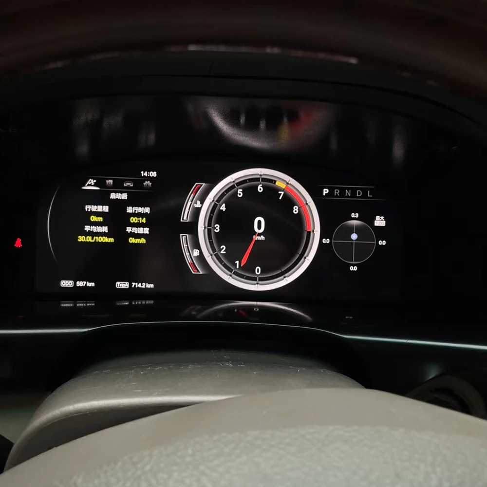 Digital Cluster Virtual Cockpit Screen for  Land Cruiser LC100 Lexus LX470 2003 04 2007 Car Dashboard Speed Meter Odometer