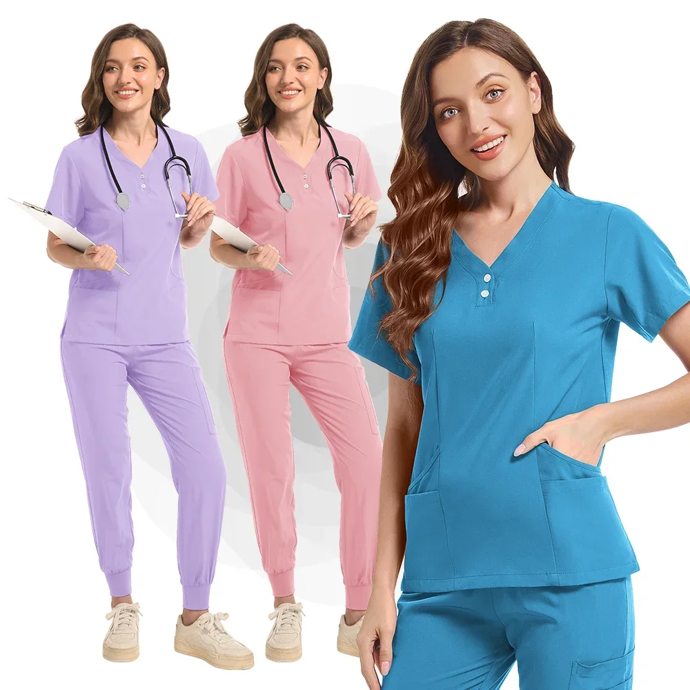 

Nurse uniforms for men and women, medical uniforms, doctor's surgical dental clinical tops pants, laboratory work clothes