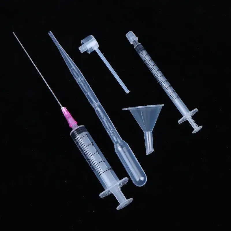 5Pcs Versatile Perfume Refill Tools Set Plastic Syringe Dropper Funnel Straw for Essential Oil Diffuser Transfer Home Use