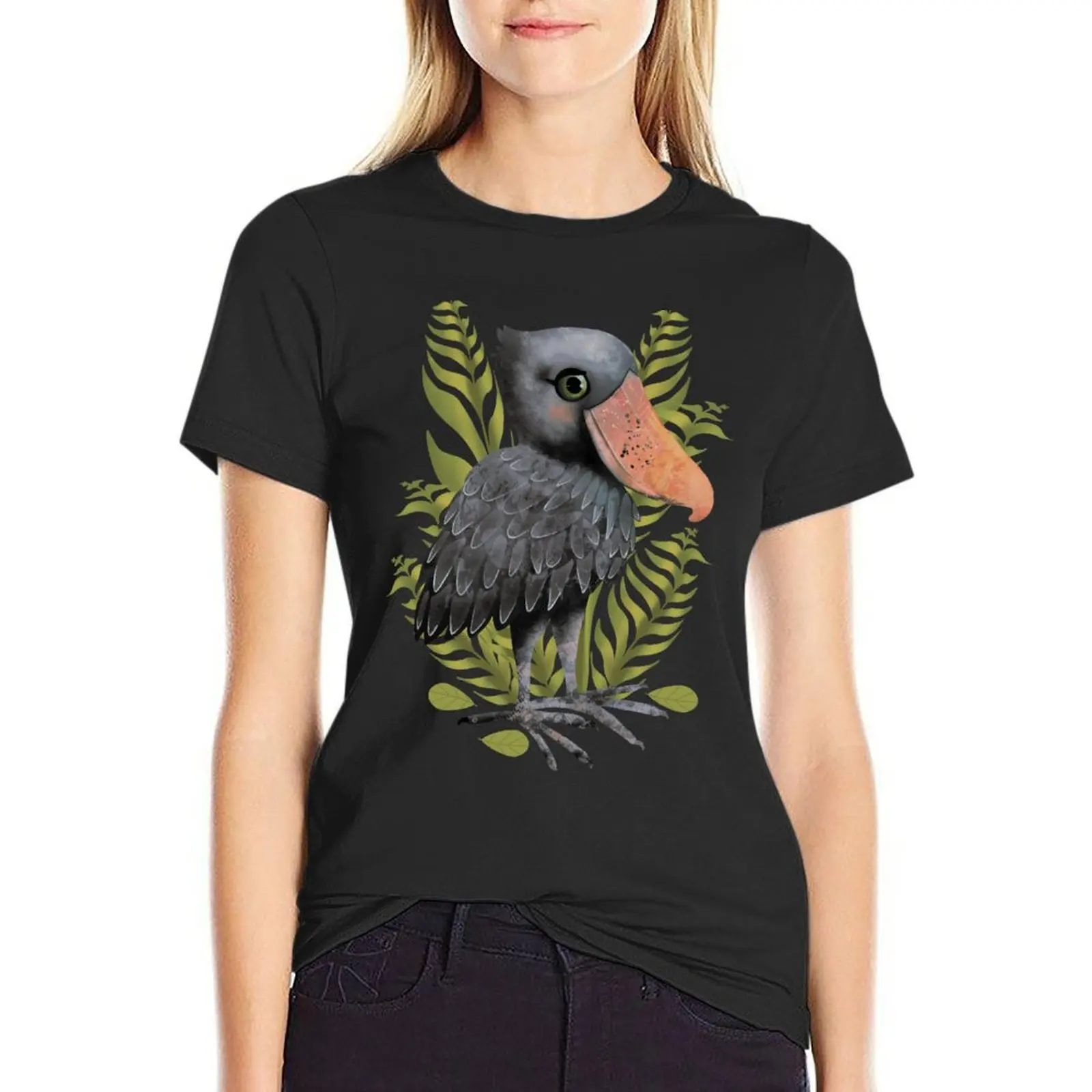 

Shoebill Stork T-Shirt graphics plus sizes anime clothes new edition t shirts for Women