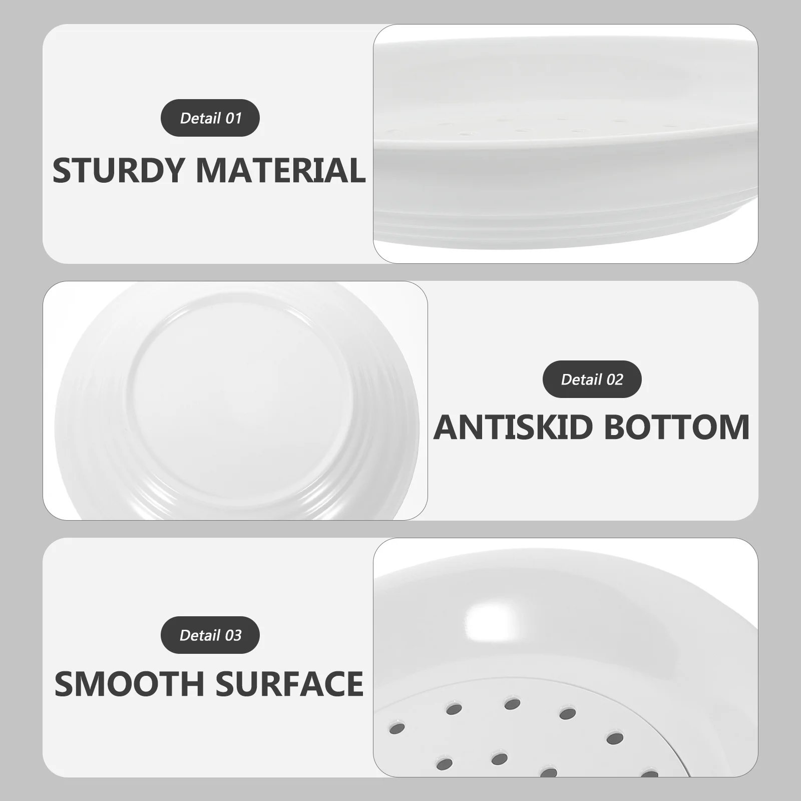 

1Pcs Melamine Multi-Purpose Plate Double-Layer Draining Perfect for Personal Home Dining Room Restaurant Cafe Strong Material