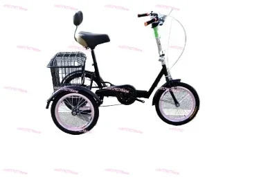 Small Three-wheeled Middle-aged and Elderly Pedal Human Tricycles Can Enter The Elevator To Upgrade The Oil Brake