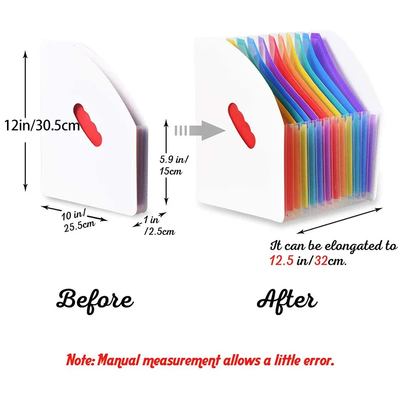 Carpeta de soporte de archivos en expansión, organizador de archivos Vertical A4, cesta de revistas de escritorio, 13 bolsillos