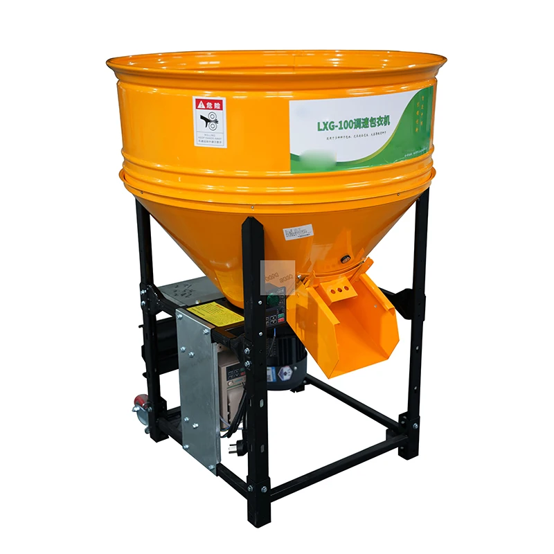 

Multi-functional Vertical Variable-Speed Peanut and Garlic Soft Seed Coating Machine