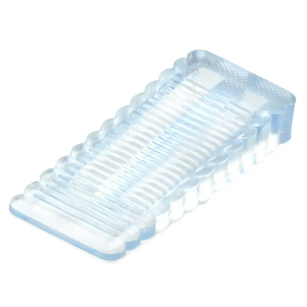Striped Design Door Stopper Silicone Door Stopper Wedge Heavy Duty Non-slip Wall Protector Anti-collision Door for Hardwood