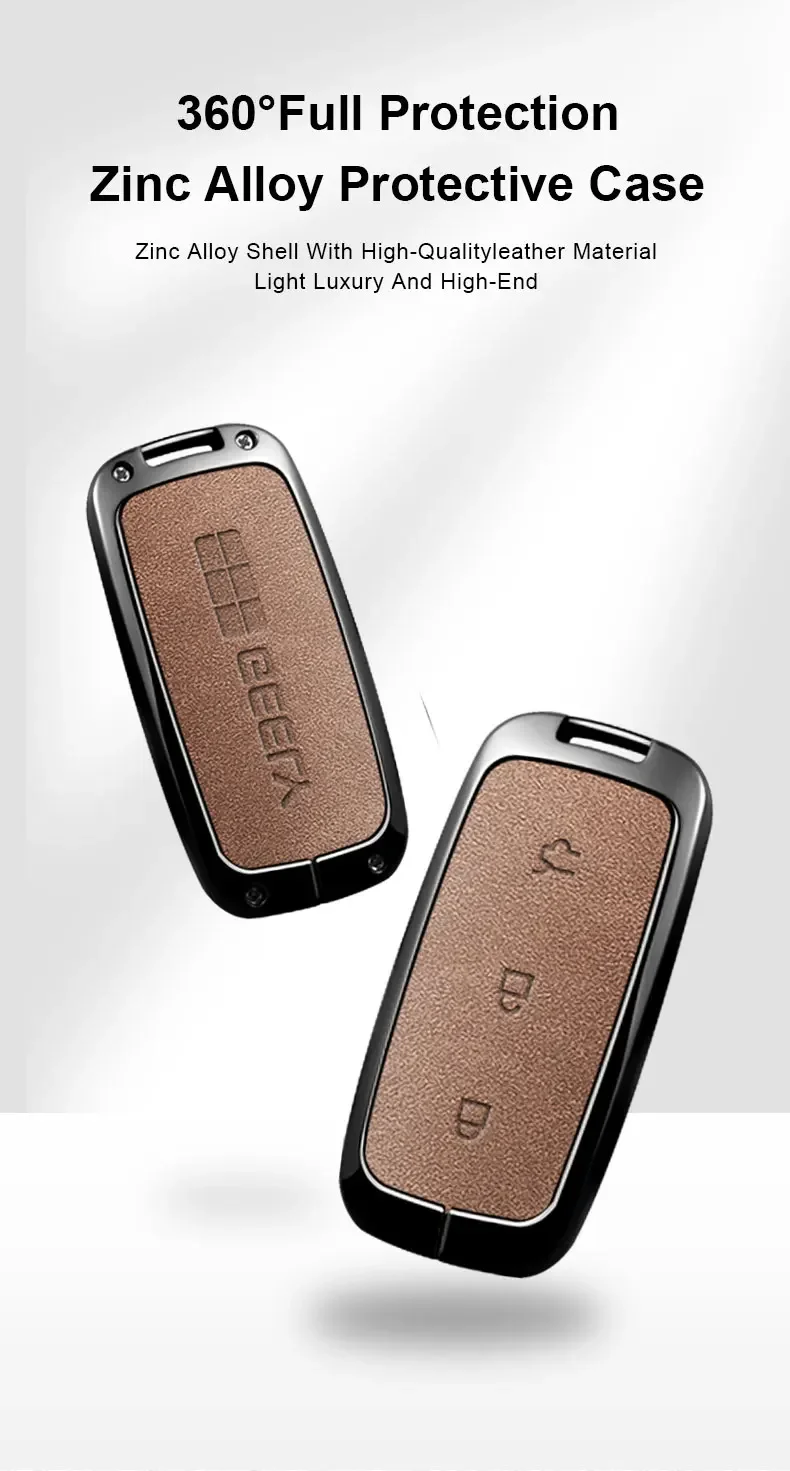 Für Geely EX5 Galaxy Starship 7 EM-i L7 Modell E8 E5 Auto Smart-Fernbedienung Schlüsselhülle Emblem Zinklegierung Schutzgehäuse Zubehör – Detail 4