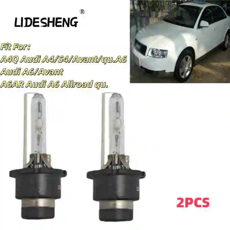 N10445701 2PCS HID XENON HEADLIGHT BULBS SET For A4Q Audi A4/S4/Avant/qu.A6 Audi A6/Avant A6AR Audi A6 Allroad qu.