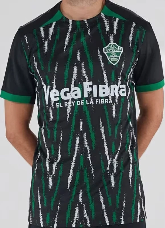 25_26 Elche CF Home Jersey Portero Jersey Moda Casual Deportes Fan Camiseta Top Unisex Jersey para niños