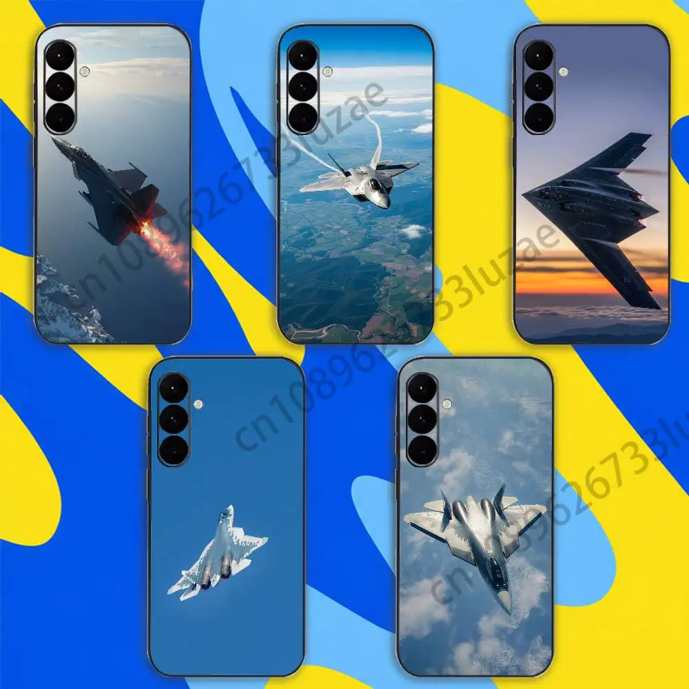 Handsome military fighter jet Phone Case For Samsung Galaxy A10 A11 A12 A13 A21 A30 A31 A32 A71 A73  Shockproof Silicone Cover