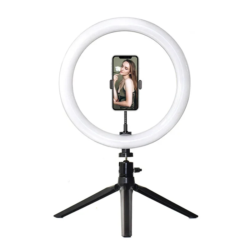 Anillo de luz Led extensible y regulable de 18 pulgadas, palo Selfie con 3 modos, HQ-18N plegable ajustable de 160cm, iluminación fotográfica