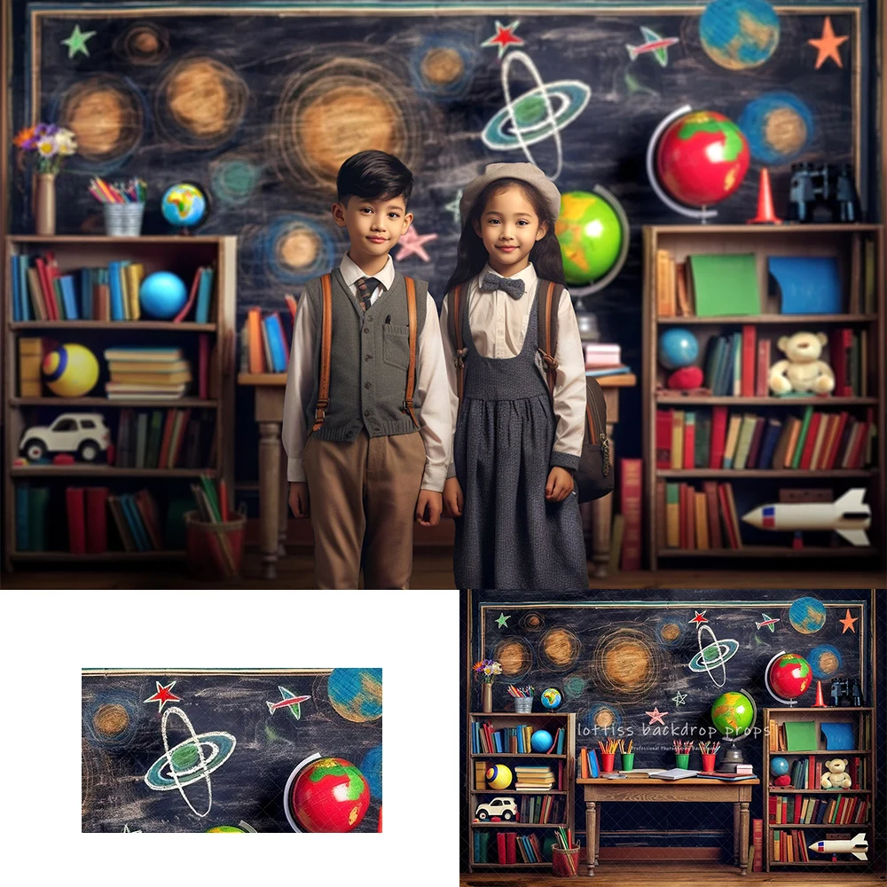 Classroom Of Universe Backdrops Kids Baby Birthday Cake Smash Adult Child Photocall Back To School Backgrounds