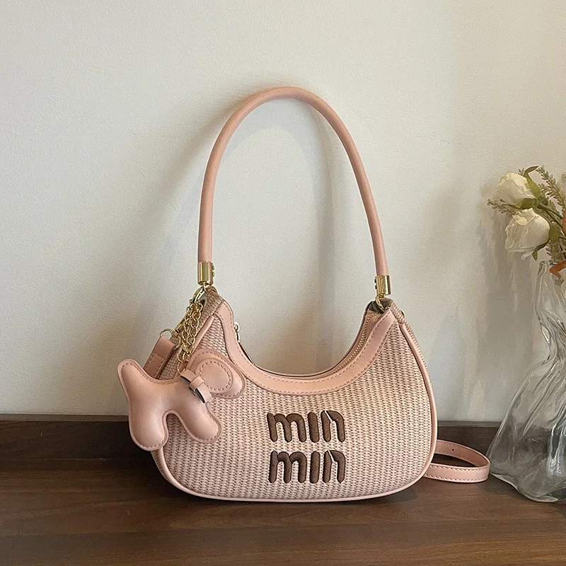 

Chic Minimalist Satchel For Women As A Shoulder And Messenger Bag With Solid Color And Large Capacity Includes Diaper Bag Use