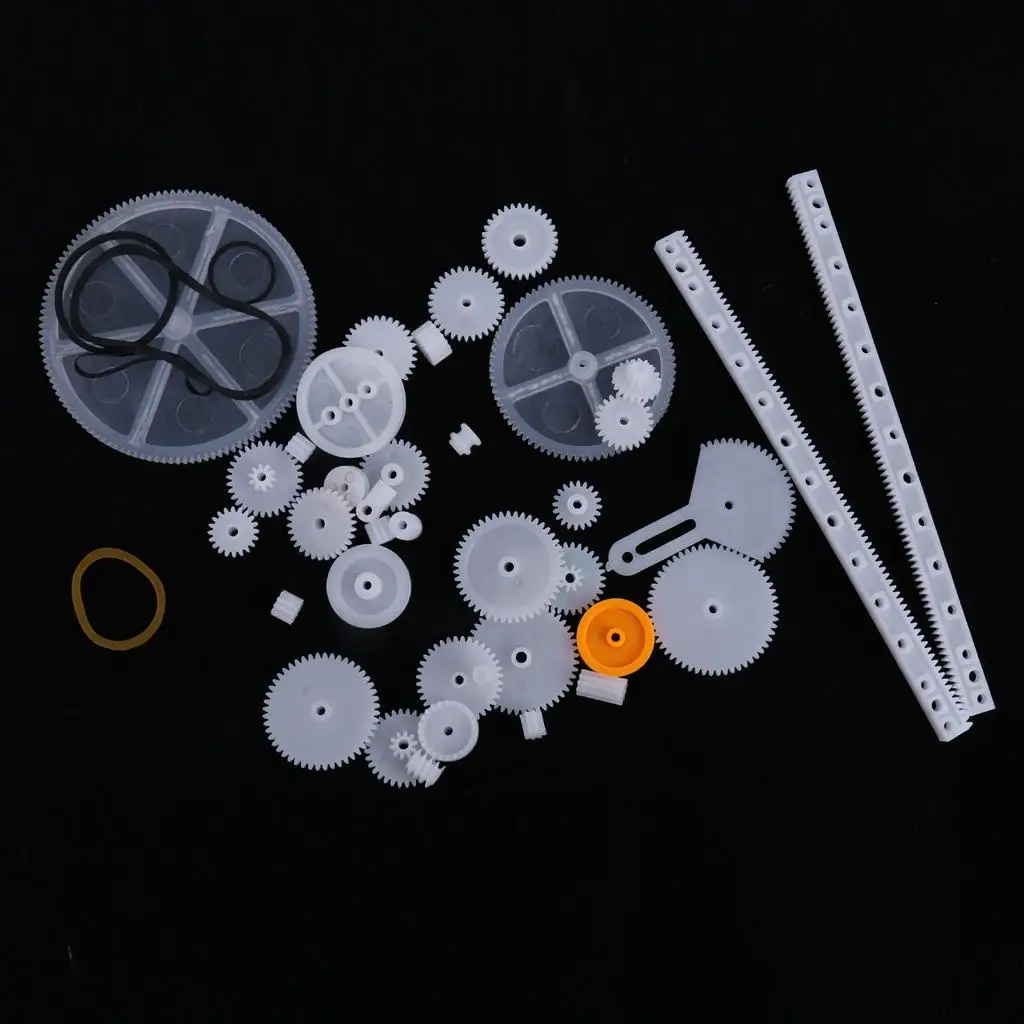 Kit de Engrenagens Plásticas DIY Compatível com Engrenagens Helicoidais, Acessórios para Máquinas de Modelismo para Projetos Infantis